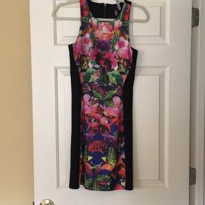 AQUA multicolor sleeveless dress size s